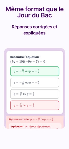Bac Maths première iPhone screenshot