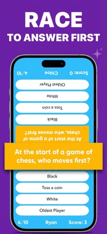 2 Player Quiz Multiplayer Game iPhone screenshot