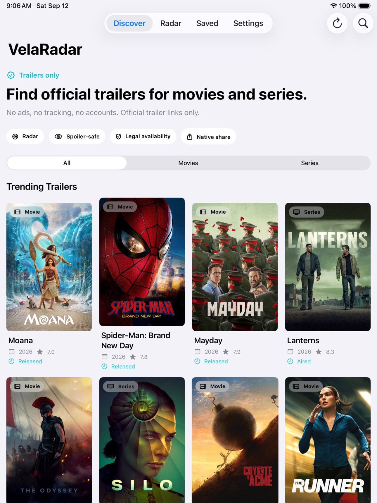 Screenshot 6 of VelaRadar : Moviebox Discovery