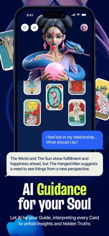 Arcana Tarot - Insight Cards iPhone screenshot