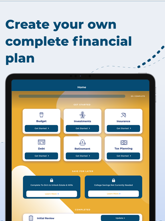 Spark Financial Wellness iPad screenshot 1 - Finance app