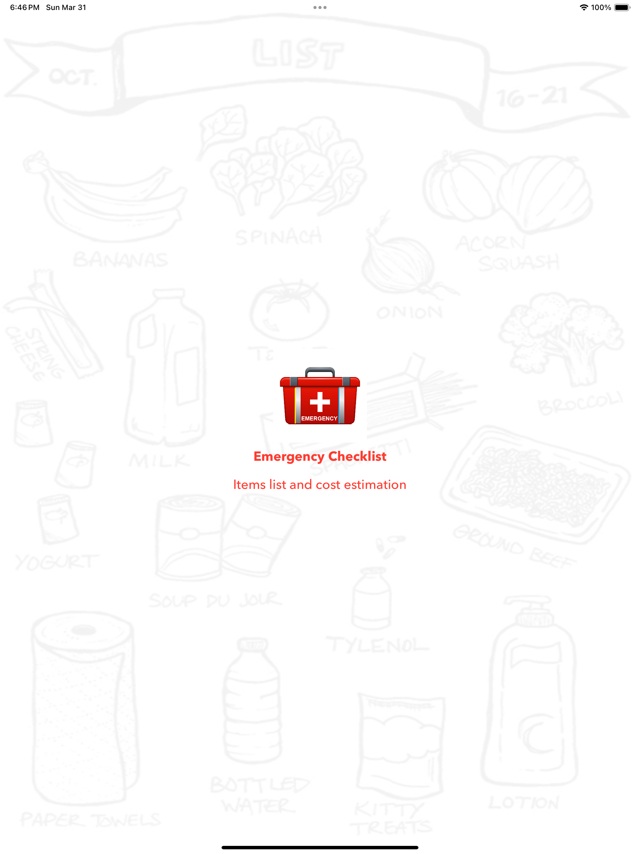 Emergency Checklist
