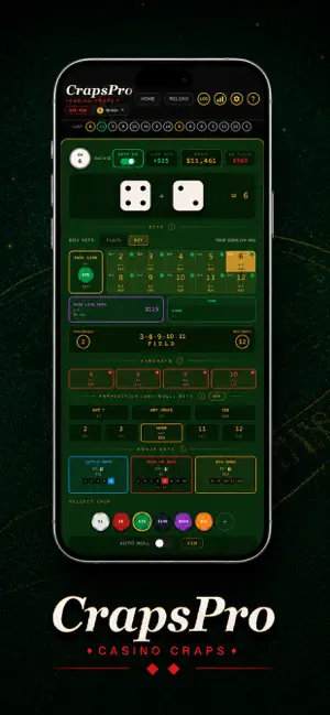 CrapsPro: Casino Craps screenshot 1