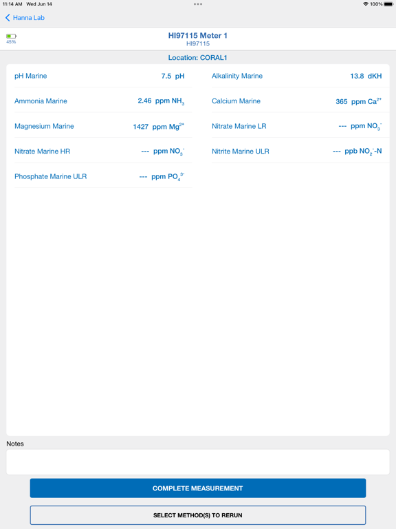 Hanna Lab iPad screenshot 5 - Utilities app