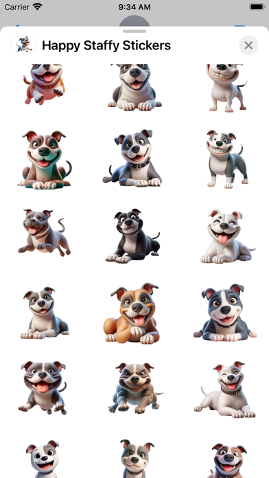 Screenshot #2 pour Happy Staffy Stickers