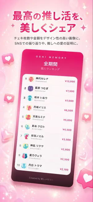推し活管理メモアプリ【推しメモリー】 screenshot 4
