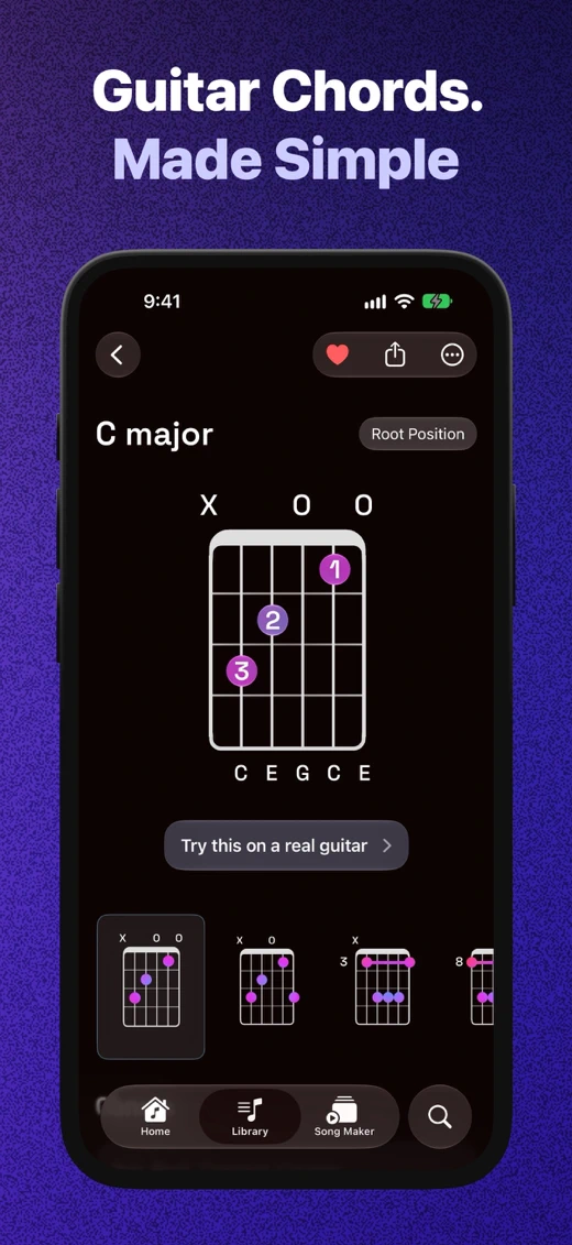 Guitar Wiz - Tuner & Chords screenshot 1