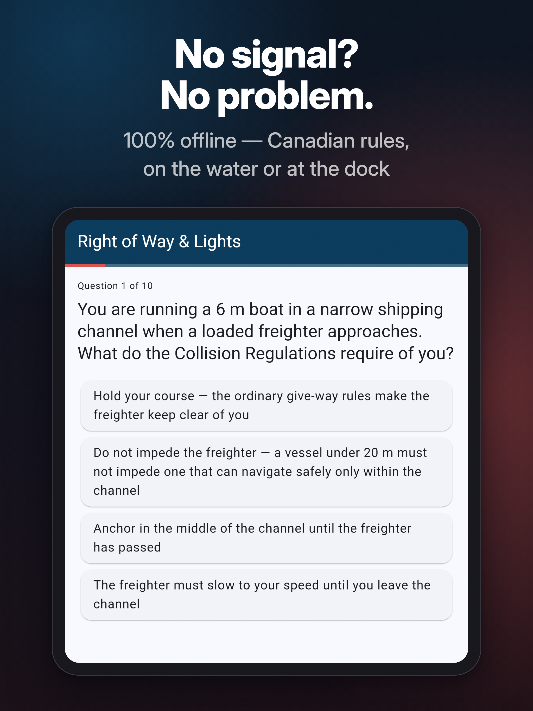 Boating Exam Prep Canada screenshot 10