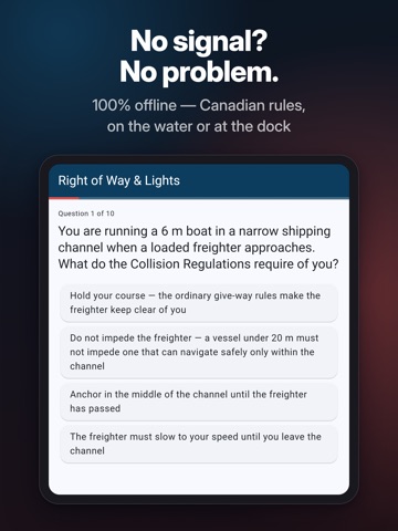 Boating Exam Prep Canada iPad screenshot