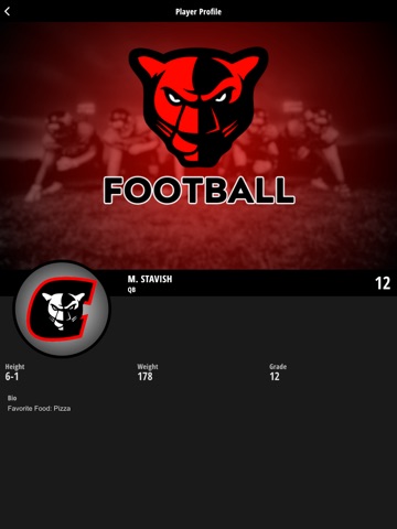 Concordia Panthers iPad screenshot