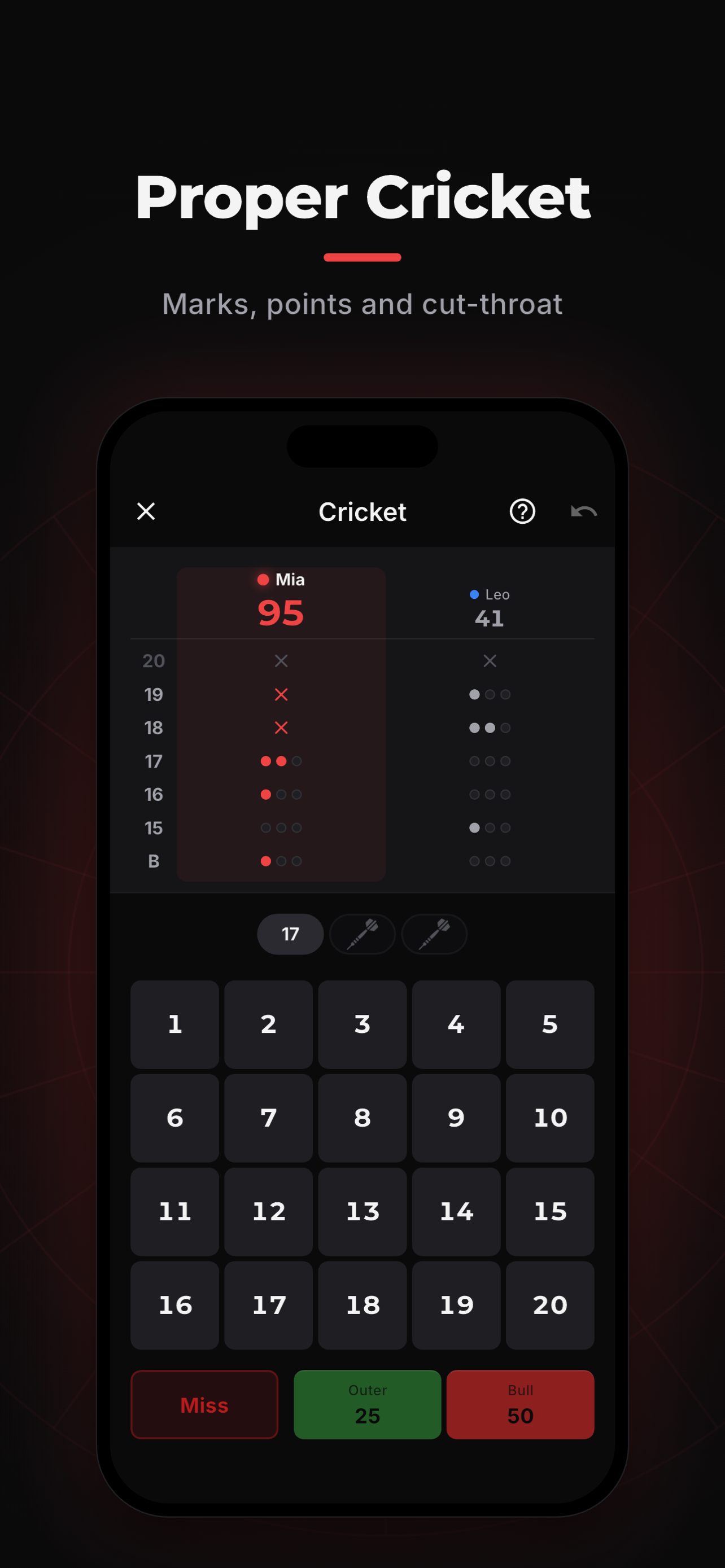 Bullzy: Darts Scorer & Stats