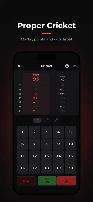 Bullzy: Darts Scorer & Stats screenshot 4