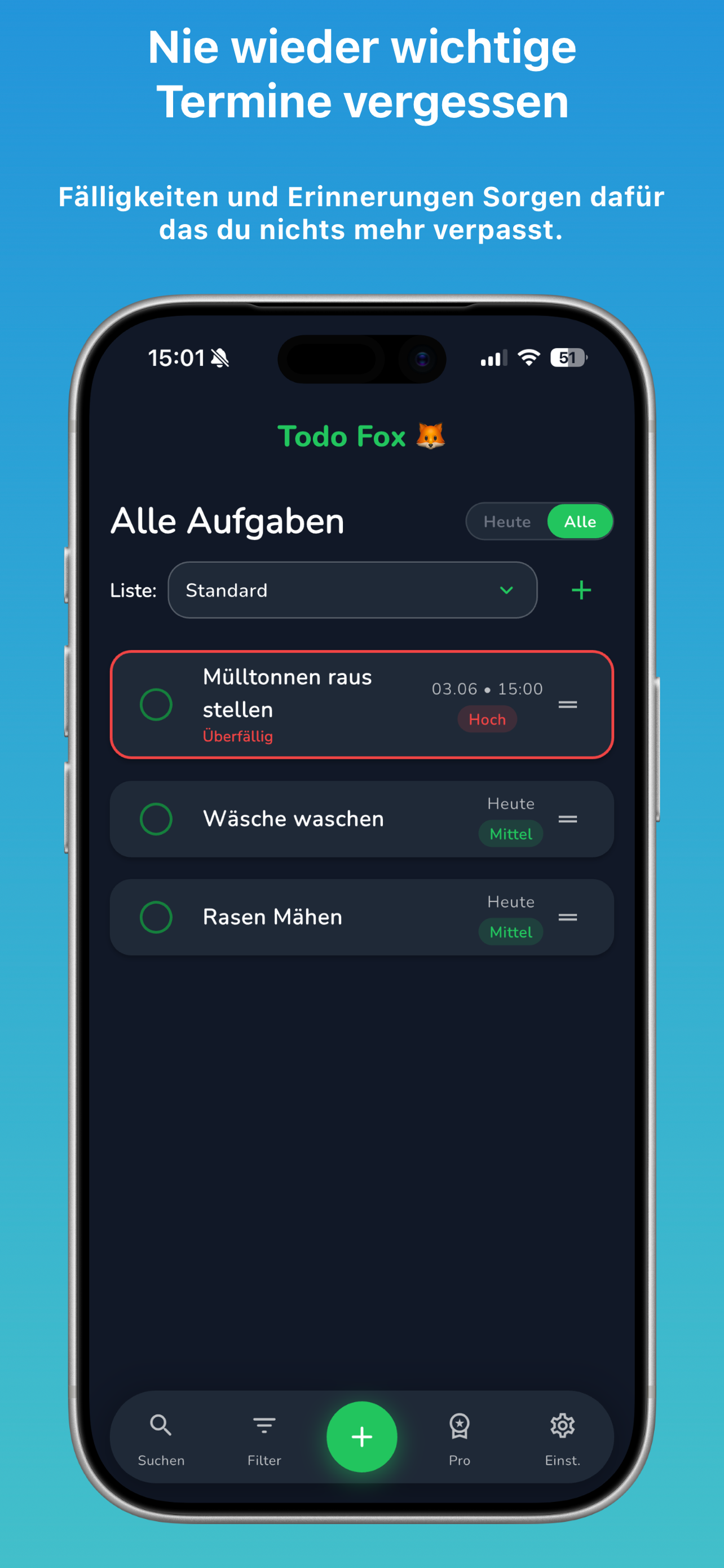 Todo Fox – Aufgabenliste screenshot 2