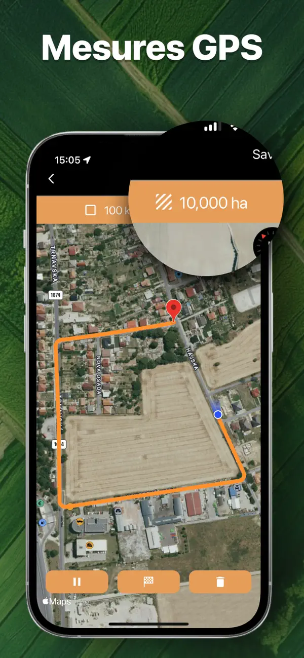 Screenshot #3 pour Mesure Surface - GPS Distance