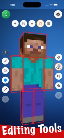 Easy 3D Skin Editor for MCPE iPhone screenshot