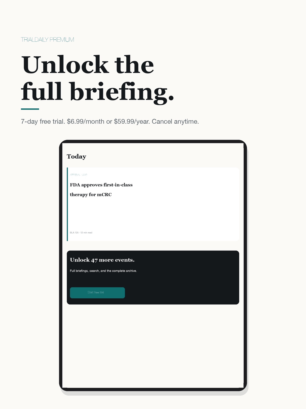 Screenshot 9 of TrialDaily: Pipeline Briefs