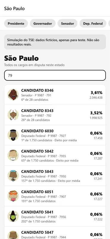 Apuração Eleições 2026 screenshot 4 of 4