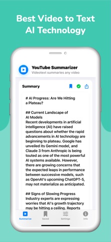 Video Summarizer - Videotext screenshot