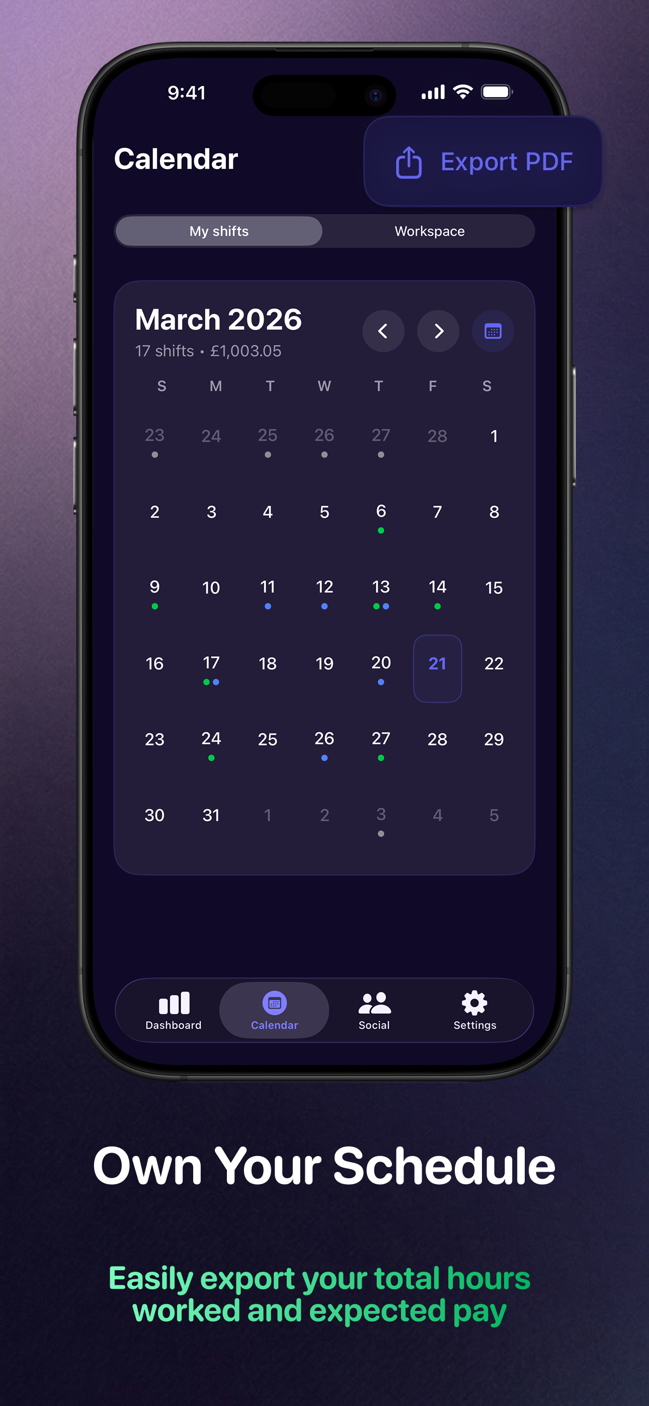 ClockIt: Shift & Wage Tracker