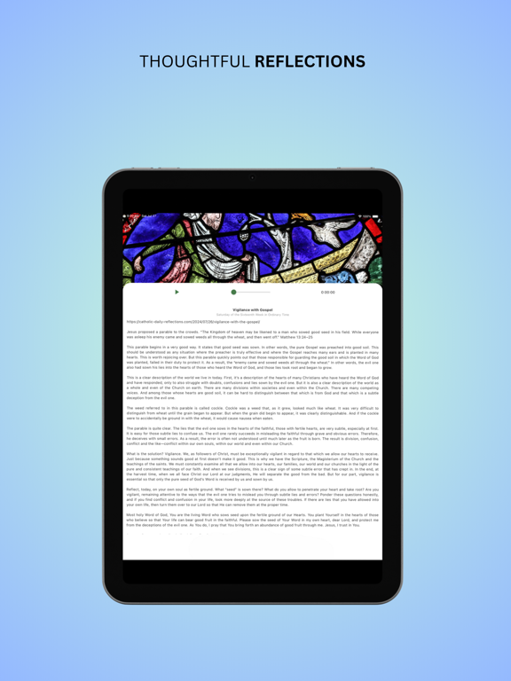 Catholic Daily Mass Reading iPad screenshot 5 - Productivity app