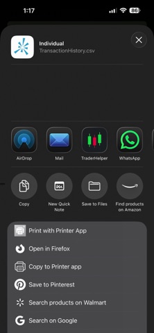 Trader Helper iPhone screenshot