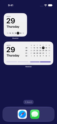 Weeklet – Week Number Screenshot 1 of 10