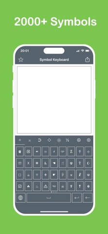 Symbol Keyboard - 2000+ Signs screenshot