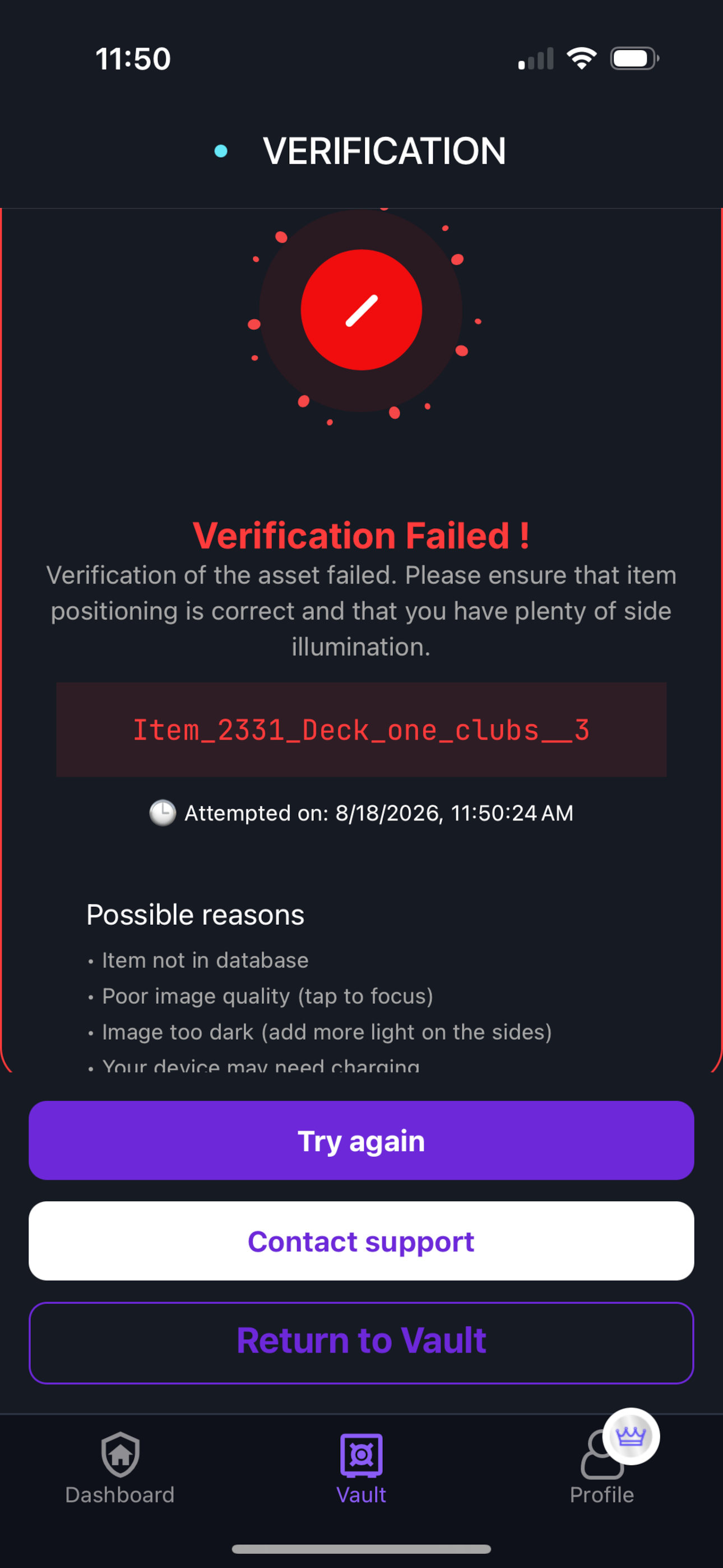 authenticated.ai Vault screenshot 7