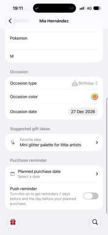 Presently. Gifts with AI screenshot
