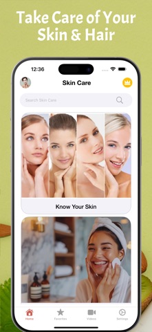 Skincare and Haircare Routines screenshot