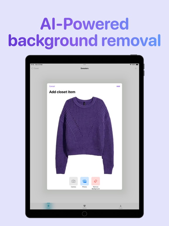 Outfitopia - Digital Wardrobe iPad screenshot 3 - Lifestyle app