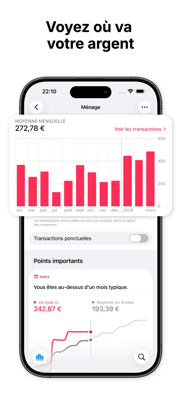 Screenshot #3 pour CashTrace: Gestion Budget