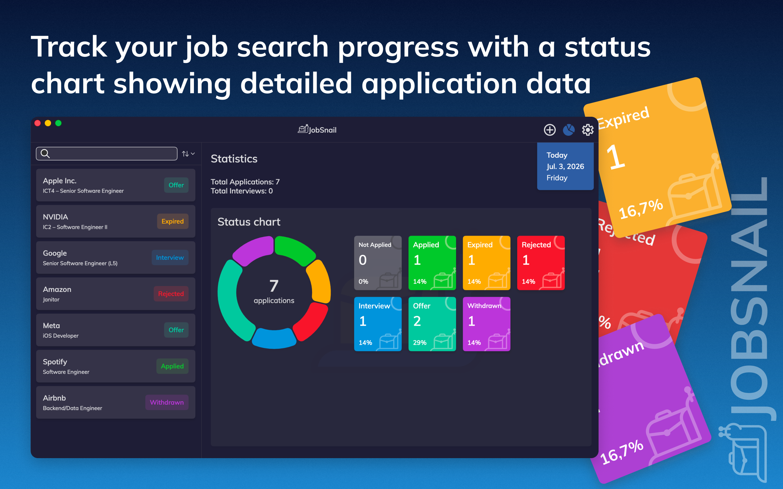 Job Search Tracker - JobSnail screenshot 7