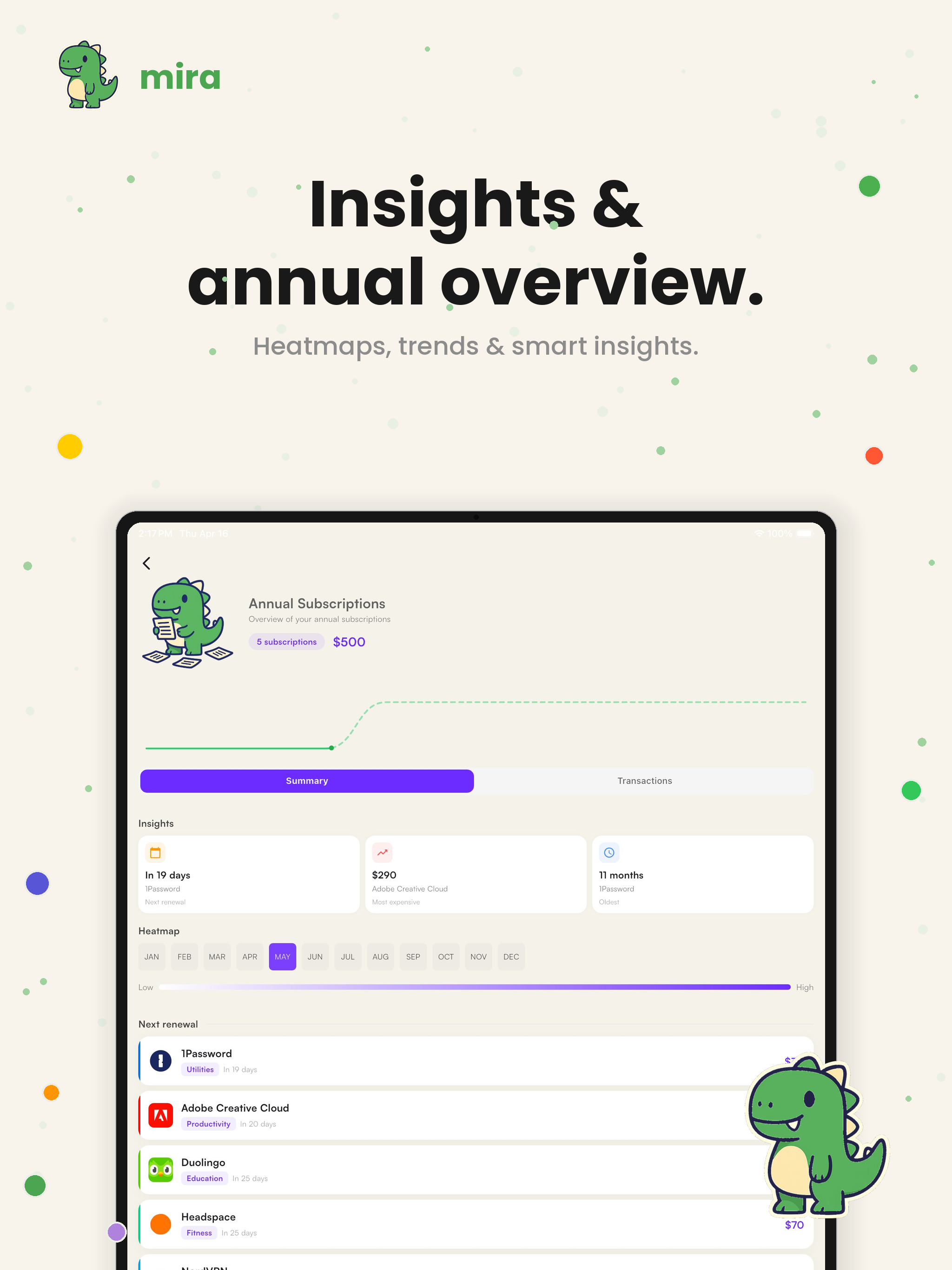 Mira: Subscription Tracker