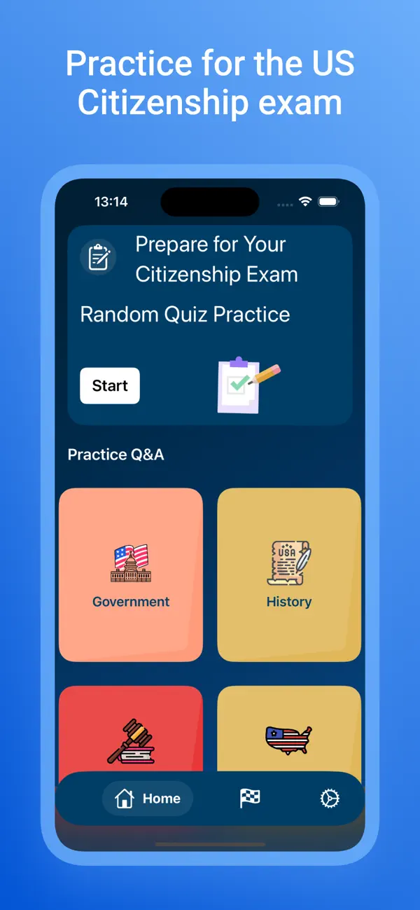 Screenshot #1 pour US Citizenship Test 2026 Exam