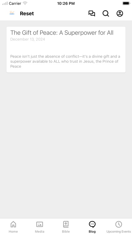 Reset Church Marysville