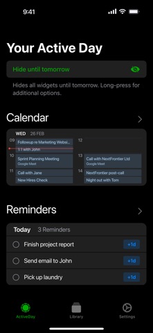 ActiveDay‒Your Day at a Glance screenshot