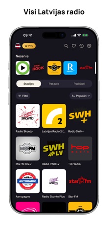 Radio Latvijā - Live FM & AM iPhone screenshot