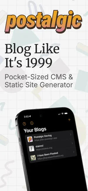 Postalgic - Pocket Blogger screenshot 1