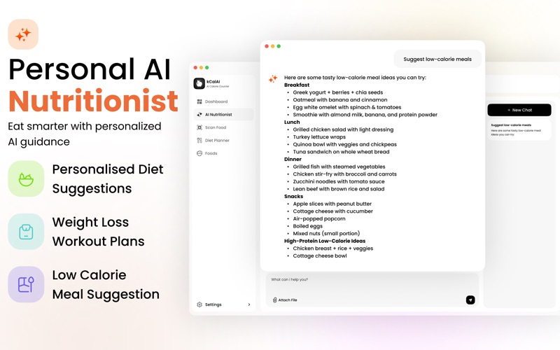Calz AI - Calorie Counter iPhone screenshot