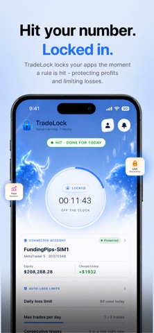 TradeLock: Trading Discipline iPhone screenshot