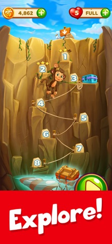 Tropic Trouble Match 3 Builder iPhone screenshot