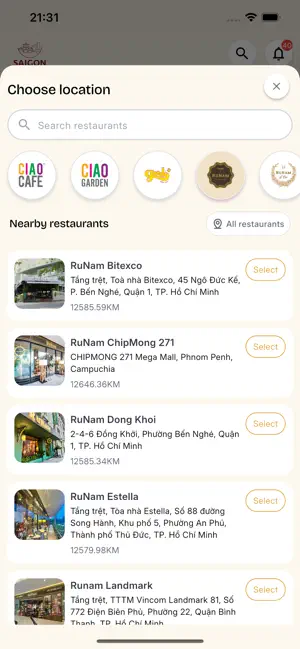 Saigon Taste iPhone screenshot 2