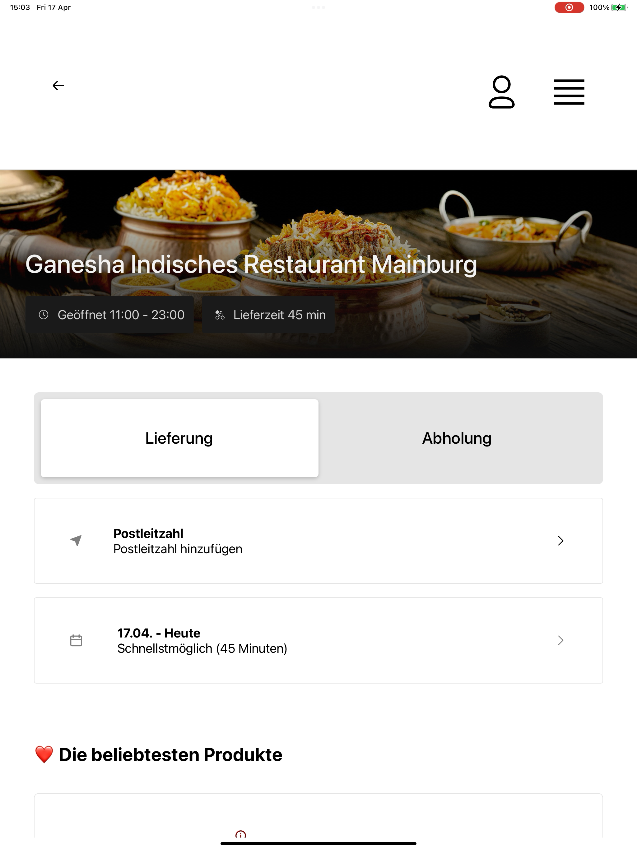 Ganesha Indisches Restaurant M screenshot 5