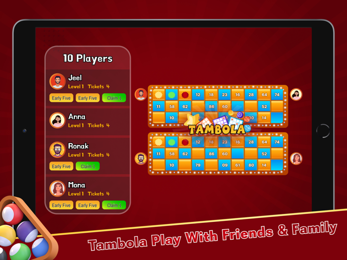 Tambola Housie Game  Bingo 90