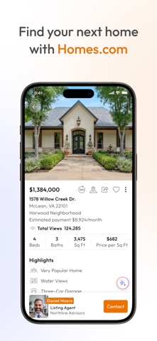 Homes.com Real Estate & Rent app screenshot