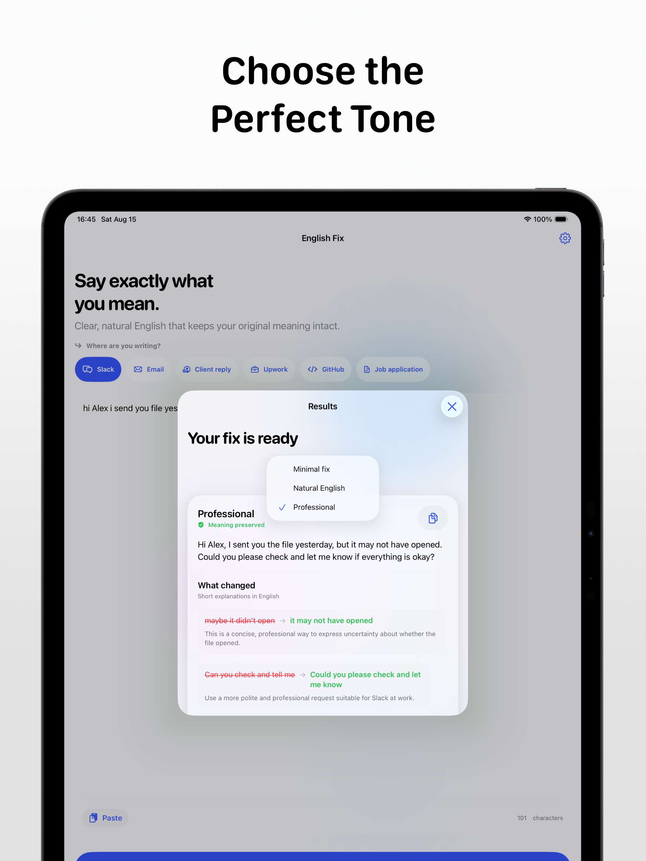 English Fix: Grammar AI screenshot 7