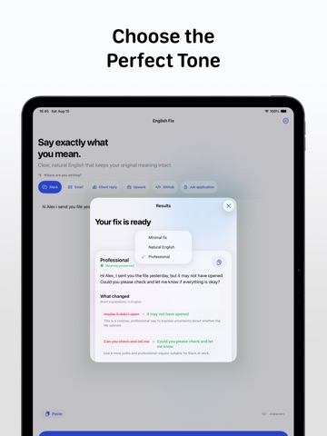 App screenshot