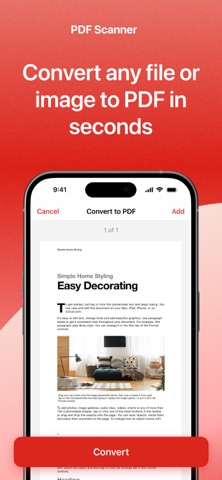 Scanner & PDF Converter App Screenshot 1 of 4
