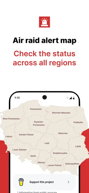 AlertyPL: Alarm Powietrzny iPhone screenshot 3